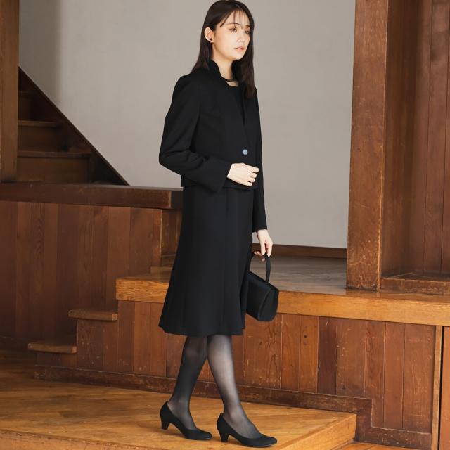 フォルムフォルマ（form forma）/【前開き】【喪服・礼服】フリル