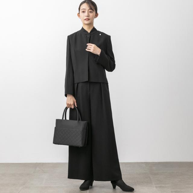 フォルムフォルマ（form forma）/【喪服・礼服】ボウタイブラウス付き　ワイドパンツブラックフォーマル/レディース/卒入学式/七五三_2