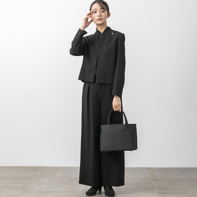フォルムフォルマ（form forma）/【喪服・礼服】ボウタイブラウス付き　ワイドパンツブラックフォーマル/レディース/卒入学式/七五三_4