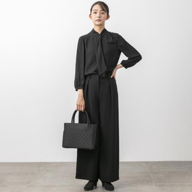 フォルムフォルマ（form forma）/【喪服・礼服】ボウタイブラウス付き　ワイドパンツブラックフォーマル/レディース/卒入学式/七五三_5