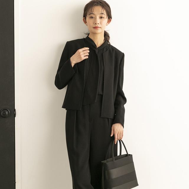 フォルムフォルマ（form forma）/【喪服・礼服】ボウタイブラウス付き　ワイドパンツブラックフォーマル/レディース/卒入学式/七五三_7