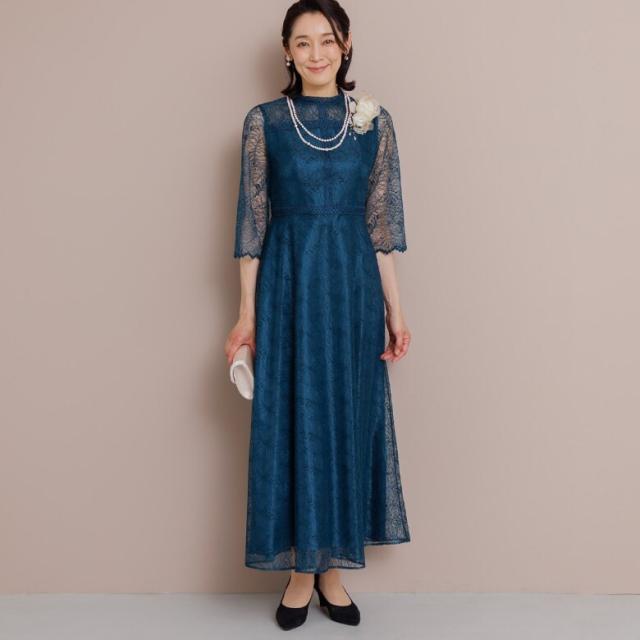 フォルムフォルマ（form forma）/【formforma限定】《マザードレス》 リーフレースロングドレス/結婚式/パーティー/母親/母