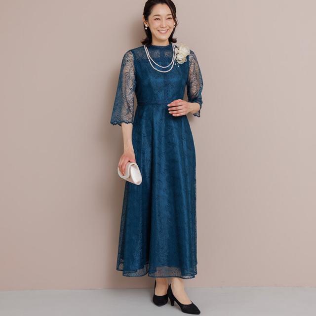 フォルムフォルマ（form forma）/【formforma限定】《マザードレス》 リーフレースロングドレス/結婚式/パーティー/母親/母