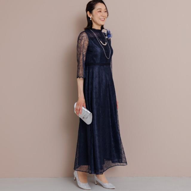 フォルムフォルマ（form forma）/【formforma限定】《マザードレス》 リーフレースロングドレス/結婚式/パーティー/母親/母