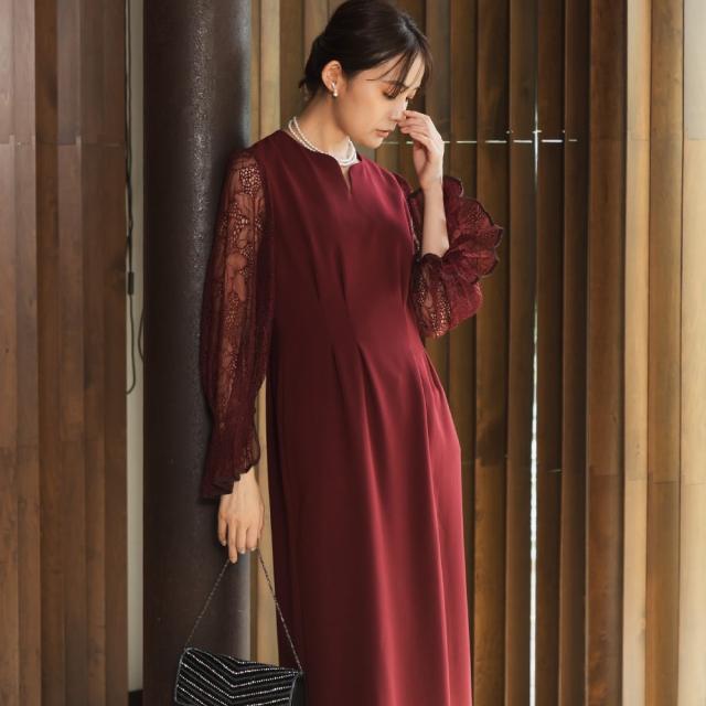 フォルムフォルマ（form forma）/【マザードレス】chaco×formforma/タック入り Iラインシルエットドレス/母親/母