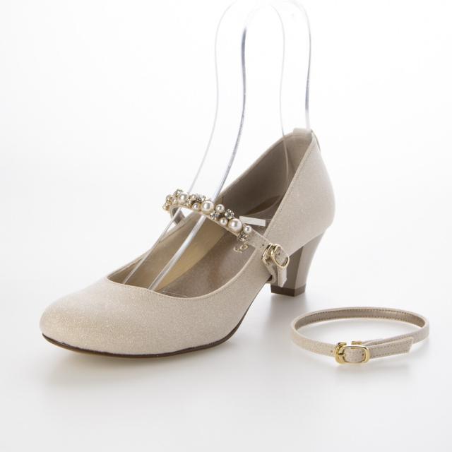 フォルムフォルマ（form forma）/【Lサイズ】2WAYビジューストラップパンプス/パーティー/結婚式/成人式/二次会_17