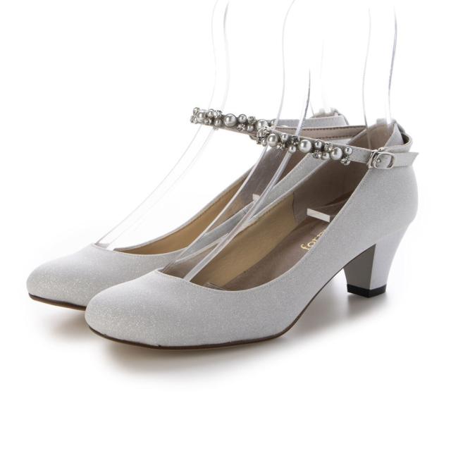 フォルムフォルマ（form forma）/【Lサイズ】2WAYビジューストラップパンプス/パーティー/結婚式/成人式/二次会_1
