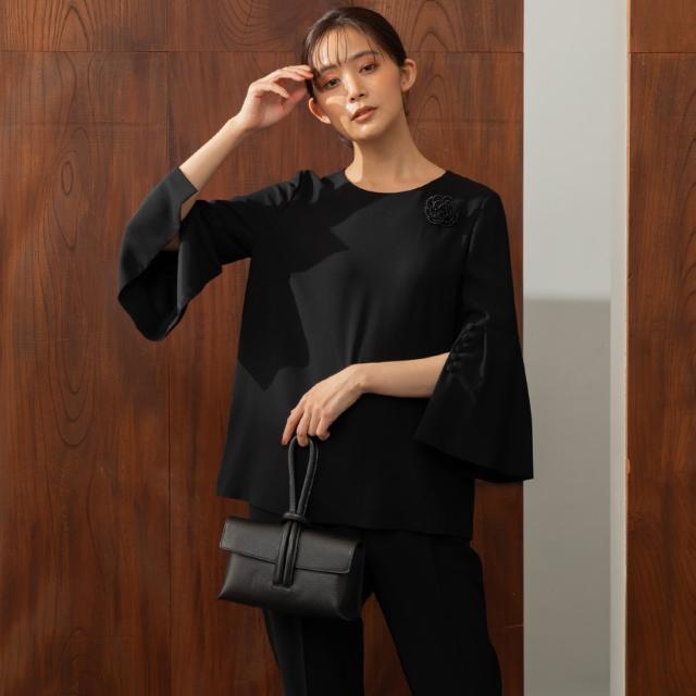フォルムフォルマ（form forma）/【喪服】【洗える】袖スリットブラウス(単品) /卒業式/入学式/七五三/お宮参り/オールシーズン