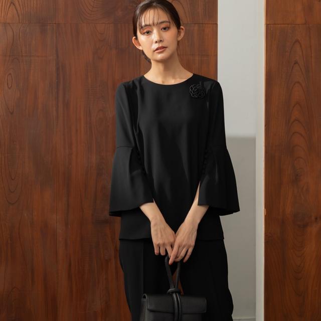 フォルムフォルマ（form forma）/【喪服】【洗える】袖スリットブラウス(単品) /卒業式/入学式/七五三/お宮参り/オールシーズン_3
