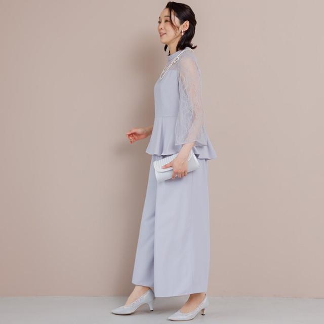 フォルムフォルマ（form forma）/スリットスリーブ ペプラムブラウス×ワイドパンツ /セットアップ/結婚式/パーティー_1
