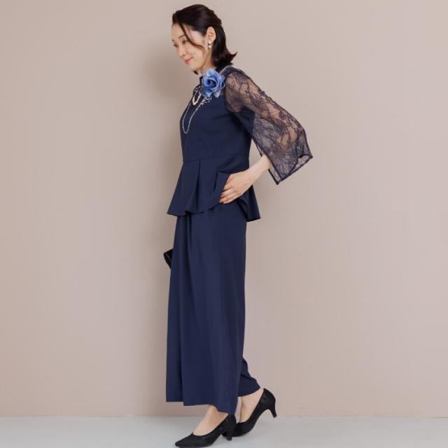 フォルムフォルマ（form forma）/スリットスリーブ ペプラムブラウス×ワイドパンツ /セットアップ/結婚式/パーティー_16