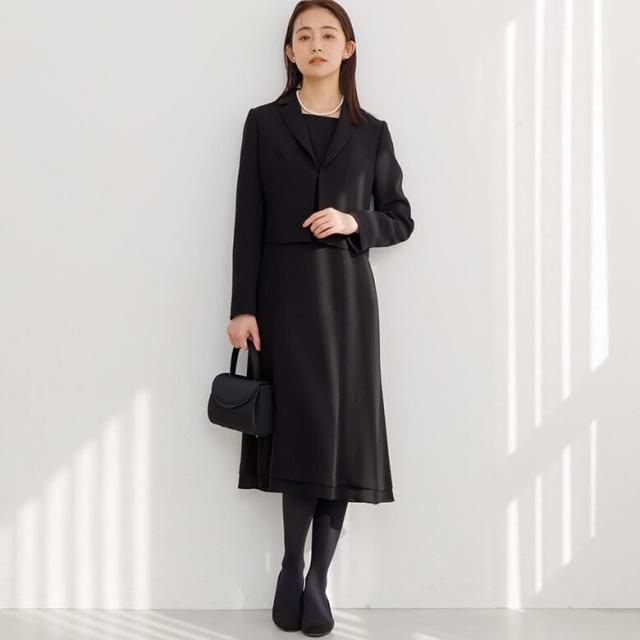 フォルムフォルマ（form forma）/【前ファスナー】【洗える】ジャケット＆ワンピース/卒業式/入学式/ブラックフォーマル/喪服