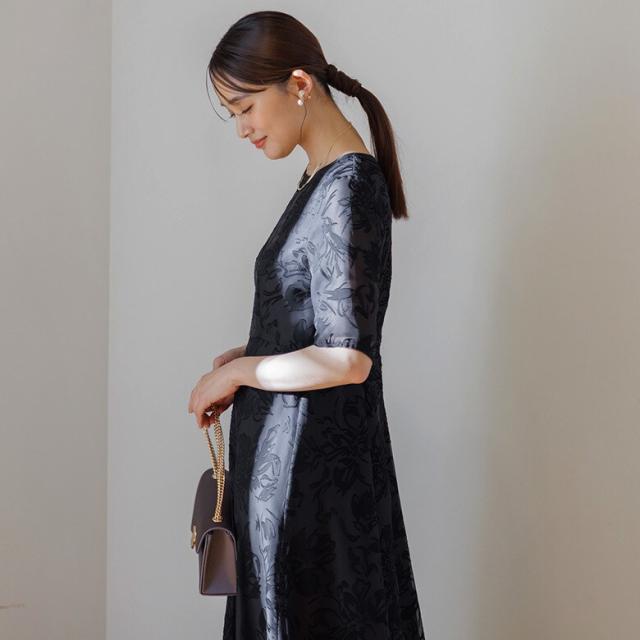 フォルムフォルマ（form forma）/サテンオパールドレス/結婚式/パーティー/お呼ばれ_10