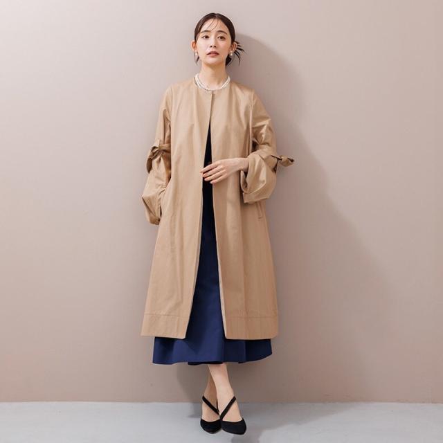 フォルムフォルマ（form forma）/【troisieme chaco】ノーカラーコート/結婚式/パーティー/お呼ばれ