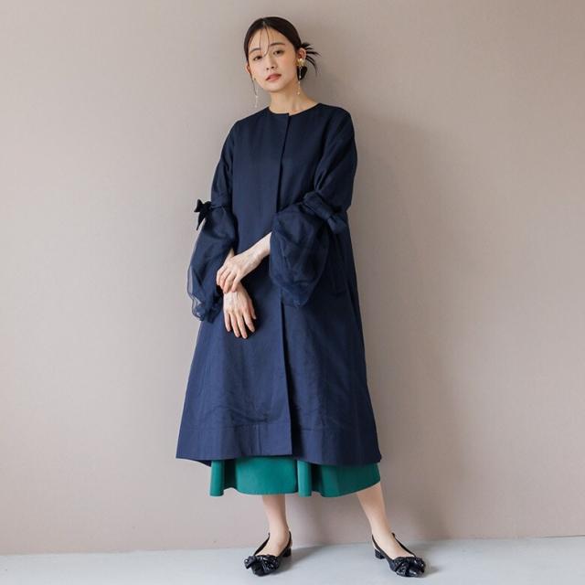 フォルムフォルマ（form forma）/【troisieme chaco】ノーカラーコート/結婚式/パーティー/お呼ばれ_14