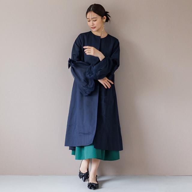 フォルムフォルマ（form forma）/【troisieme chaco】ノーカラーコート/結婚式/パーティー/お呼ばれ_15