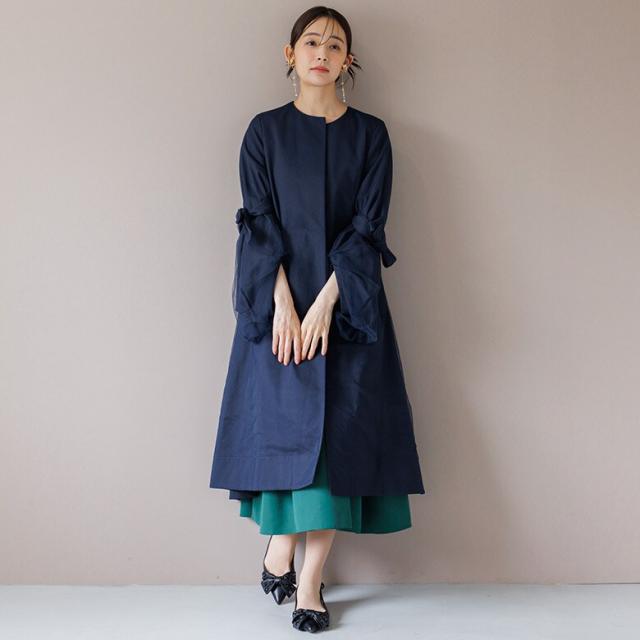 フォルムフォルマ（form forma）/【troisieme chaco】ノーカラーコート/結婚式/パーティー/お呼ばれ_16