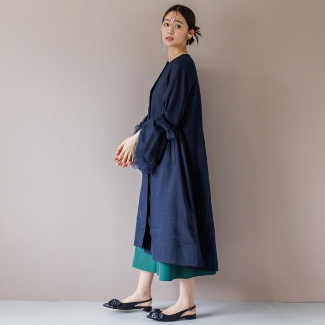 フォルムフォルマ（form forma）/【troisieme chaco】ノーカラーコート/結婚式/パーティー/お呼ばれ_17