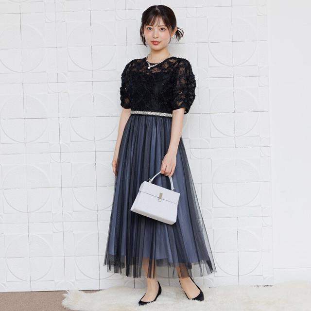 【NEW】フォルムフォルマ（form forma）/キラキラレース×チュールドレス/結婚式/パーティー/お呼ばれ