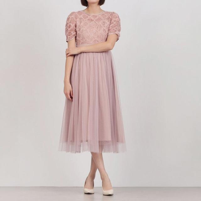 フォルムフォルマ（form forma）/キラキラレース×チュールドレス/結婚式/パーティー/お呼ばれ
