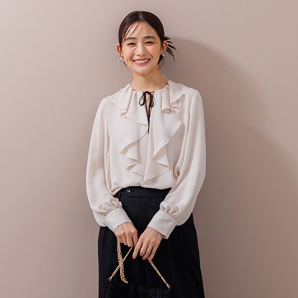 フォルムフォルマ（form forma）/【chaco】ラッフルフリルブラウス単品/セレモニー/卒業式/入学式/学校行事/七五三/オフィス