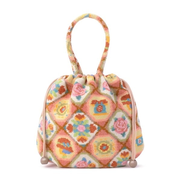 ラブラリー バイ フェイラー（LOVERARY　BY　FEILER）/オトメチックタイル　巾着バッグ　L/OMT−257329