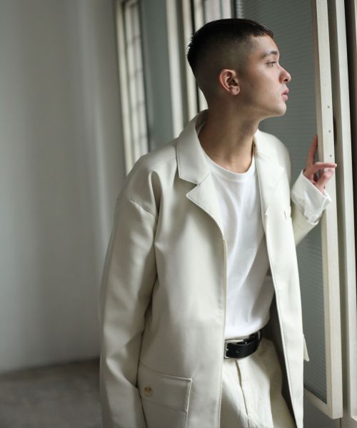 ニルウェイ/フェイクレザージップテーラード