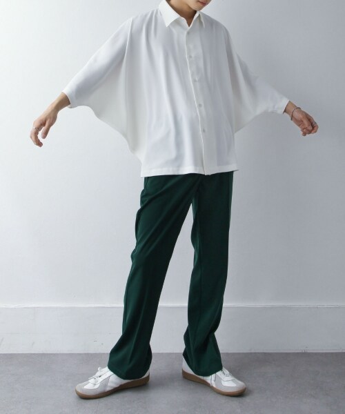 ◎ おらりん◎  アドミラル2024FW   シャツLLサイズ　新品未使用 ニルウェイ/ケアフリートロミオーバーサイズドルマンレギュラー