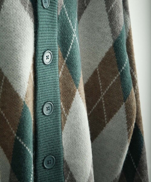 ニルウェイ（Nilway）/オーバーサイズダブルジャガードアーガイル柄