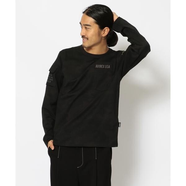 アヴィレックス（AVIREX）/ファティーグ クルーネック 長袖 Tシャツ／LONG SLEEVE FATIGUE CREW NEC 7,590円