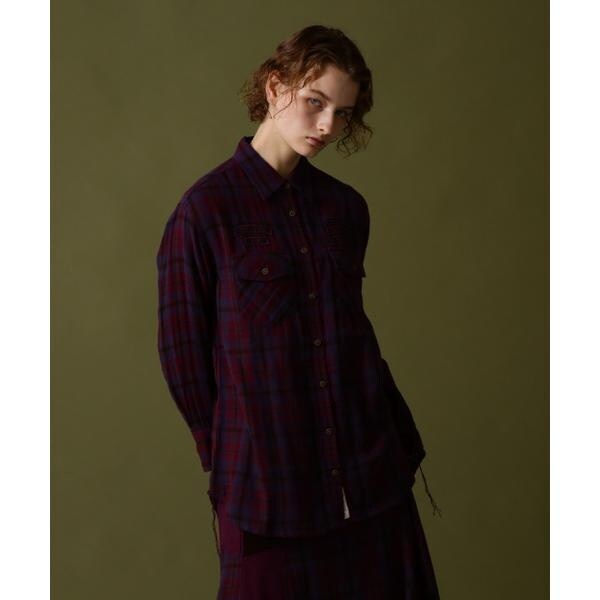 アヴィレックス（AVIREX）/DOUBLE GAUZE EMBROIDERY SHIRT／ ダブルガーゼ刺繍シャツの通販は 7,541円