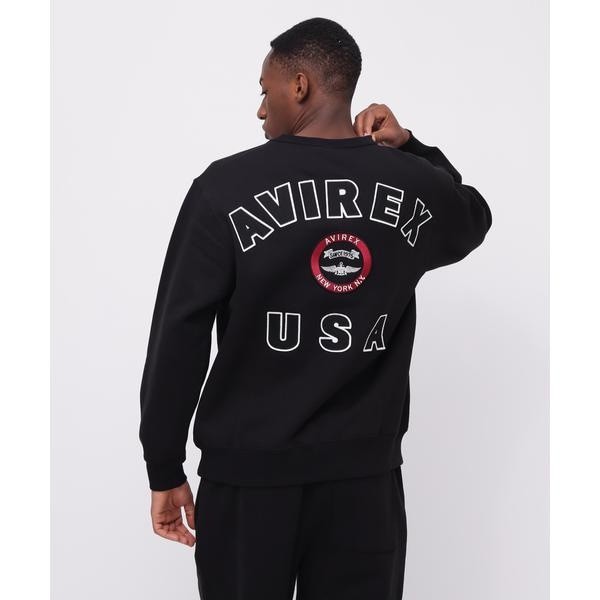 アヴィレックス（AVIREX）/VARSITY LOGO CREW NECK SWEAT ／バーシティ ロゴ クルーネック スウェ