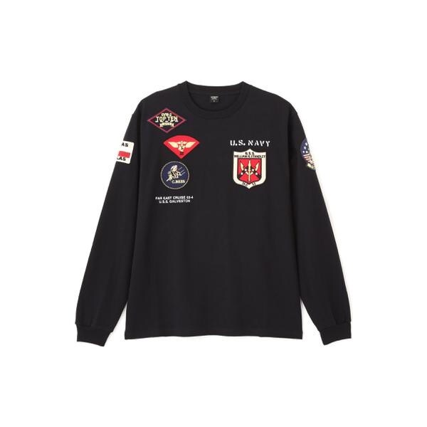 アヴィレックス（AVIREX）/《WEB&限定》TOP GUN PATCHED L／S T−SHIRT ／ トップガン パ