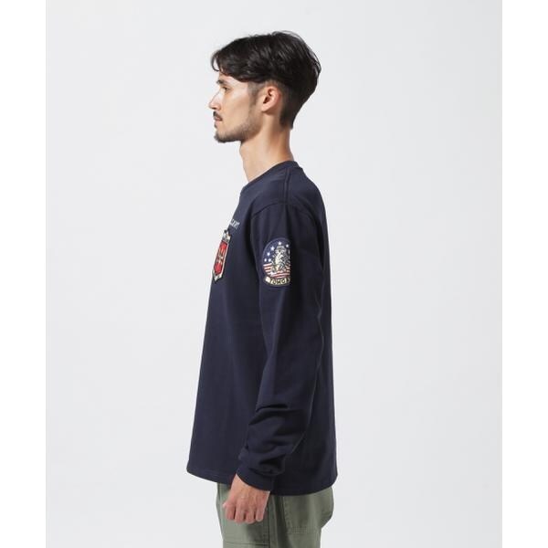 アヴィレックス（AVIREX）/《WEB&限定》TOP GUN PATCHED L／S T−SHIRT ／ トップガン パ
