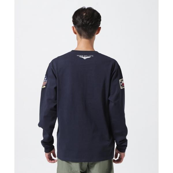 アヴィレックス（AVIREX）/《WEB&限定》TOP GUN PATCHED L／S T−SHIRT ／ トップガン パ