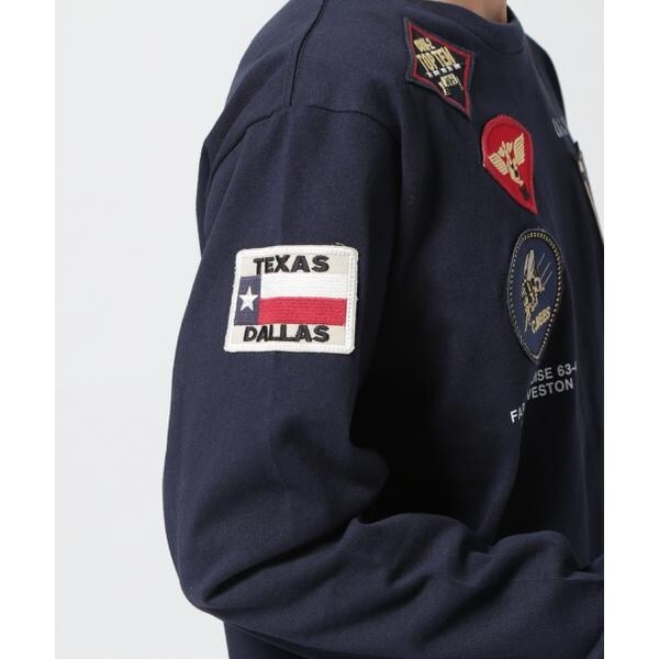 アヴィレックス（AVIREX）/《WEB&限定》TOP GUN PATCHED L／S T−SHIRT ／ トップガン パ