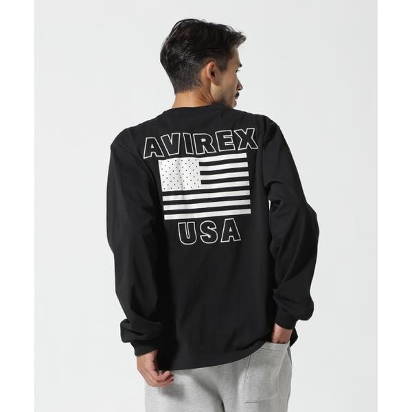 アヴィレックス（AVIREX）/《WEB&限定》AMERICAN FLAGS L／S T−SHIRT ／ アメリカン フラ