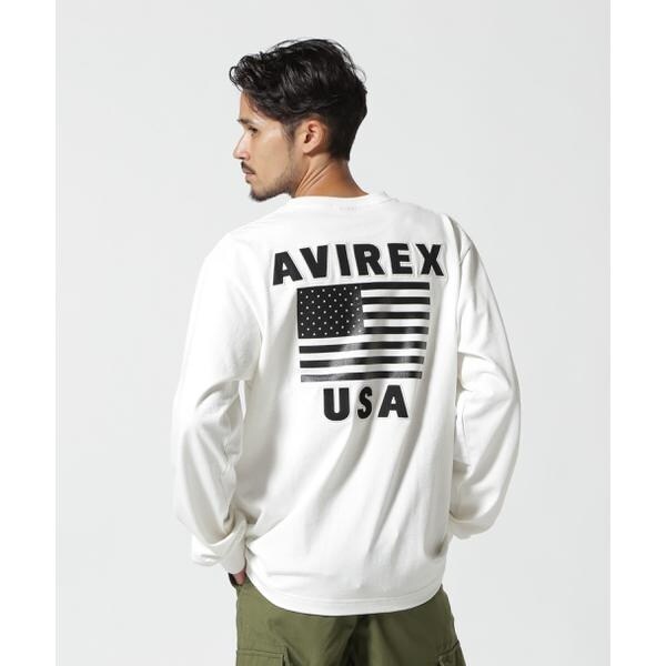 アヴィレックス（AVIREX）/《WEB&限定》AMERICAN FLAGS L／S T−SHIRT ／ アメリカン フラ