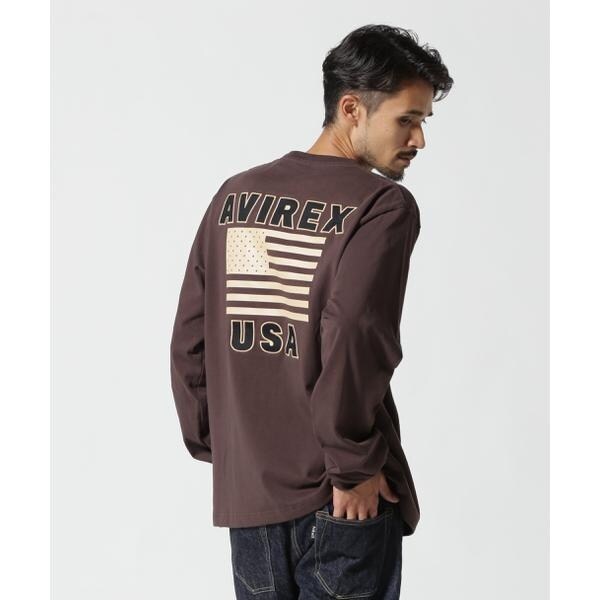 アヴィレックス（AVIREX）/《WEB&限定》AMERICAN FLAGS L／S T−SHIRT ／ アメリカン フラ