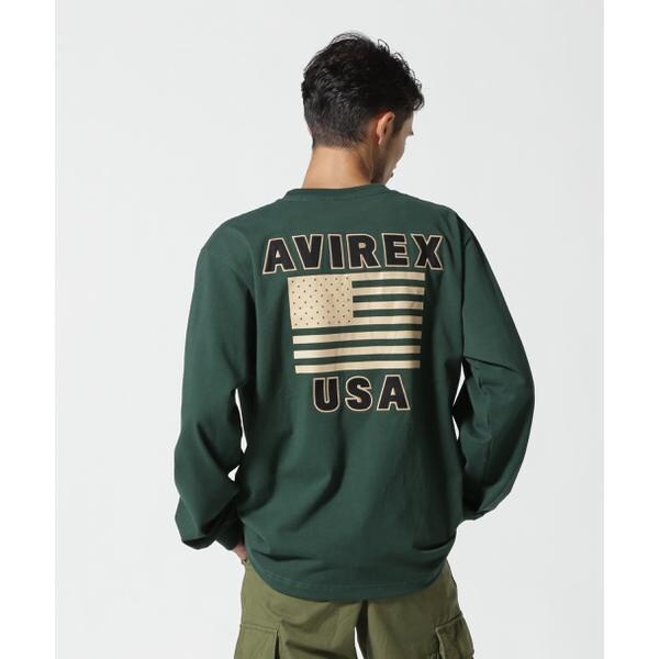 アヴィレックス（AVIREX）/《WEB&限定》AMERICAN FLAGS L／S T−SHIRT ／ アメリカン フラ