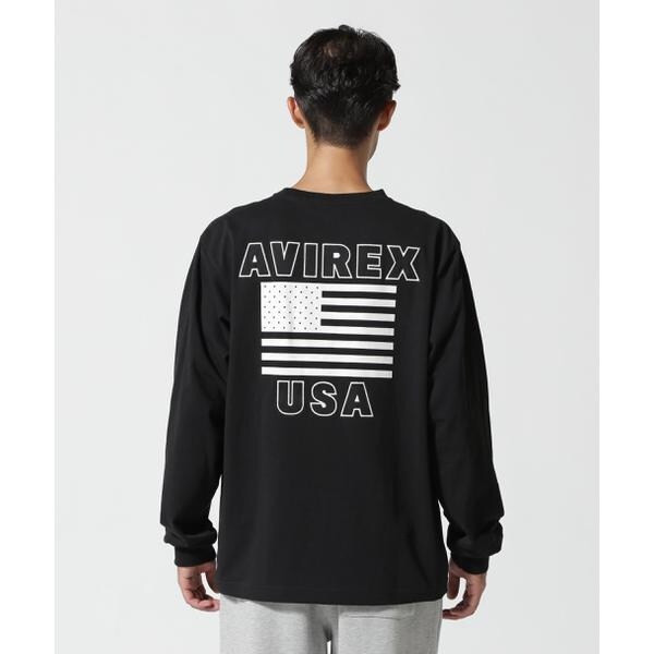 アヴィレックス（AVIREX）/《WEB&限定》AMERICAN FLAGS L／S T−SHIRT ／ アメリカン フラ