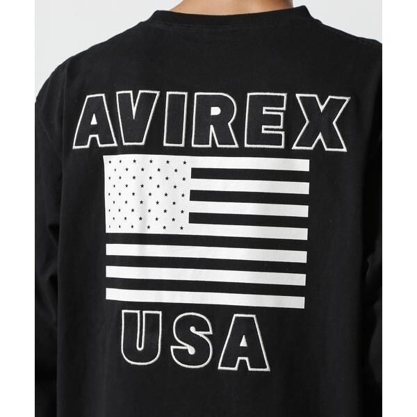 アヴィレックス（AVIREX）/《WEB&限定》AMERICAN FLAGS L／S T−SHIRT ／ アメリカン フラ