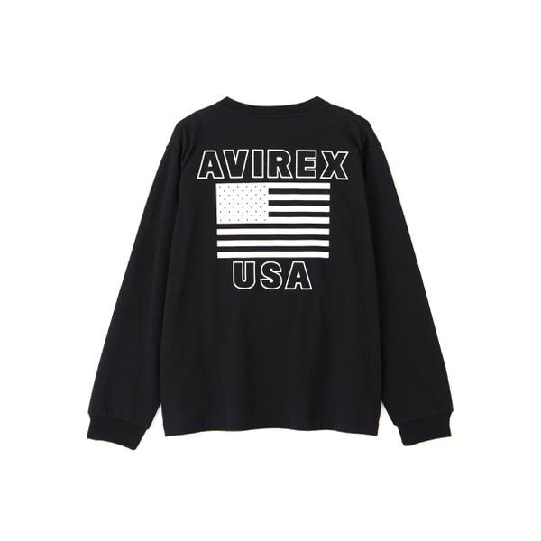 アヴィレックス（AVIREX）/《WEB&限定》AMERICAN FLAGS L／S T−SHIRT ／ アメリカン フラ