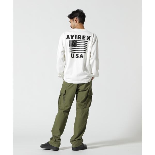 アヴィレックス（AVIREX）/《WEB&限定》AMERICAN FLAGS L／S T−SHIRT ／ アメリカン フラ