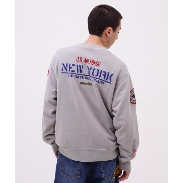 アヴィレックス（AVIREX）/FADE WASH CREW NECK SWEAT NEW YORK ANG