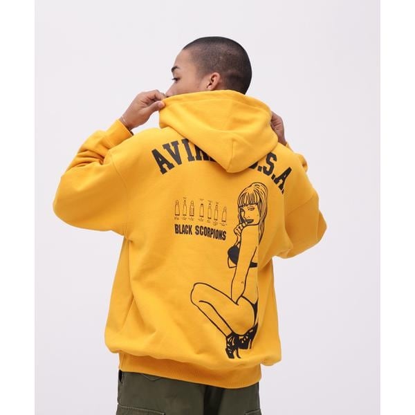 アヴィレックス（AVIREX）/《WEB&限定》BLACK SCORPIONS SWEAT PULL OVER PARKA