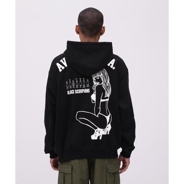 アヴィレックス（AVIREX）/《WEB&限定》BLACK SCORPIONS SWEAT PULL OVER PARKA