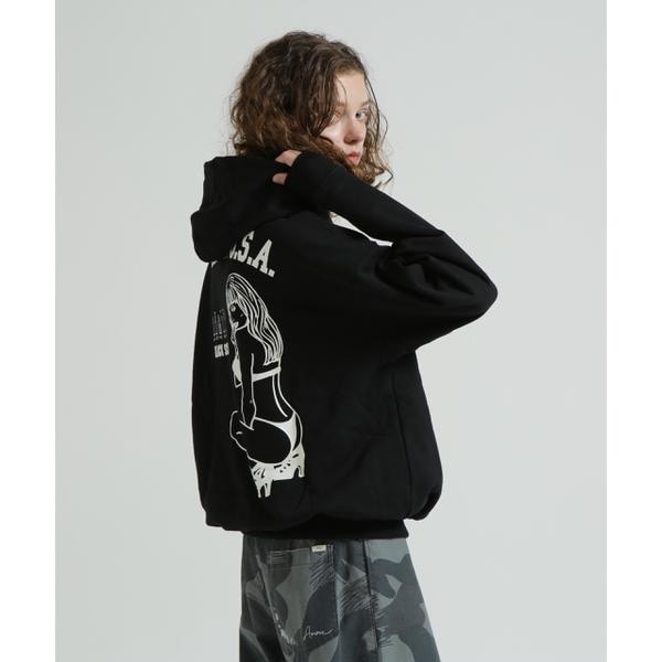 アヴィレックス（AVIREX）/《WEB&限定》BLACK SCORPIONS SWEAT PULL OVER PARKA