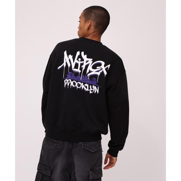 アヴィレックス（AVIREX）/《WEB限定》TAGGING BROOKLYN CREW NECK SWEAT