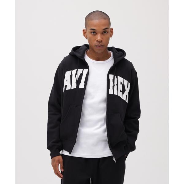 アヴィレックス（AVIREX）/《DAILY／デイリー》ZIP UP SWEAT PARKA LOGO ／ ジップアップ スウェット